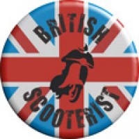 British Scooterists Pin Badge (Design 2)